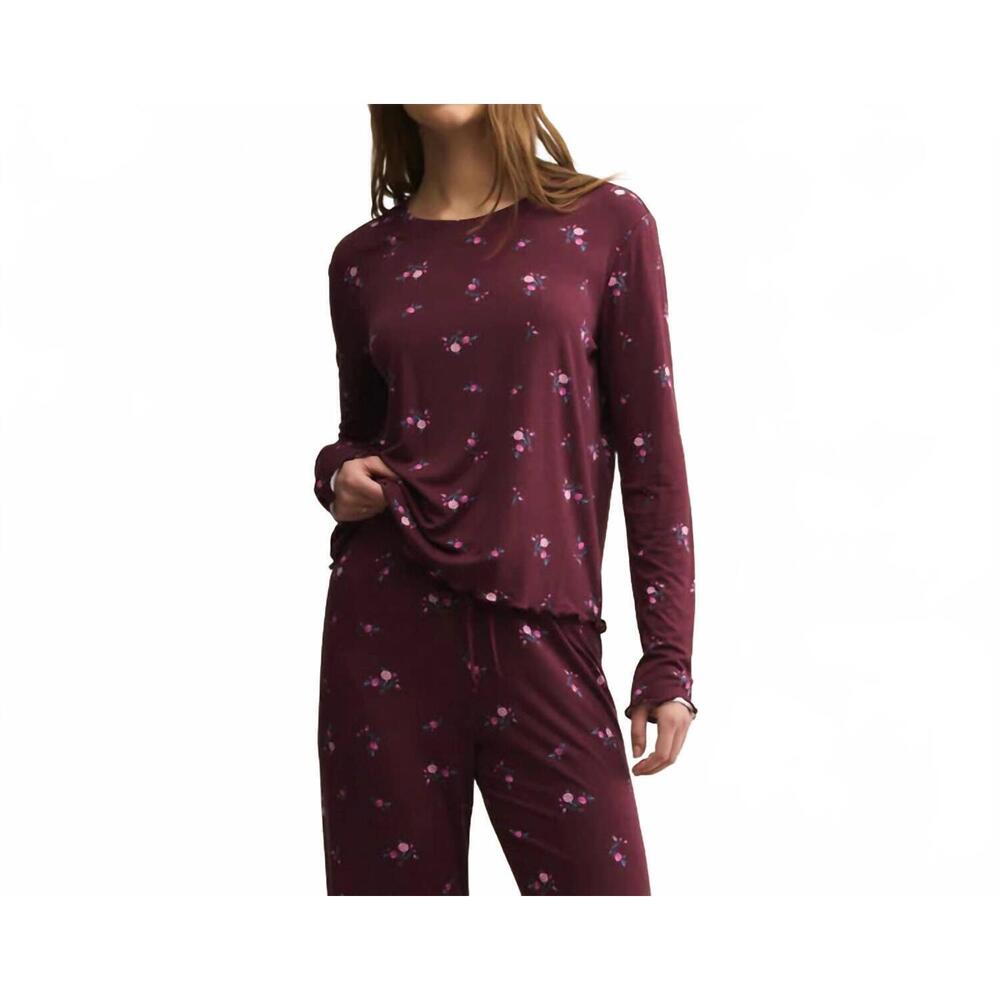 NEW Z SUPPLY bella ditsy top in merlot